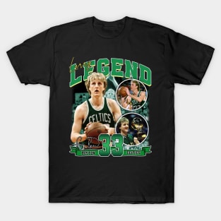 Larry Bird Legend Air Bird Basketball Signature Vintage Retro 80s 90s Bootleg Rap Style T-Shirt